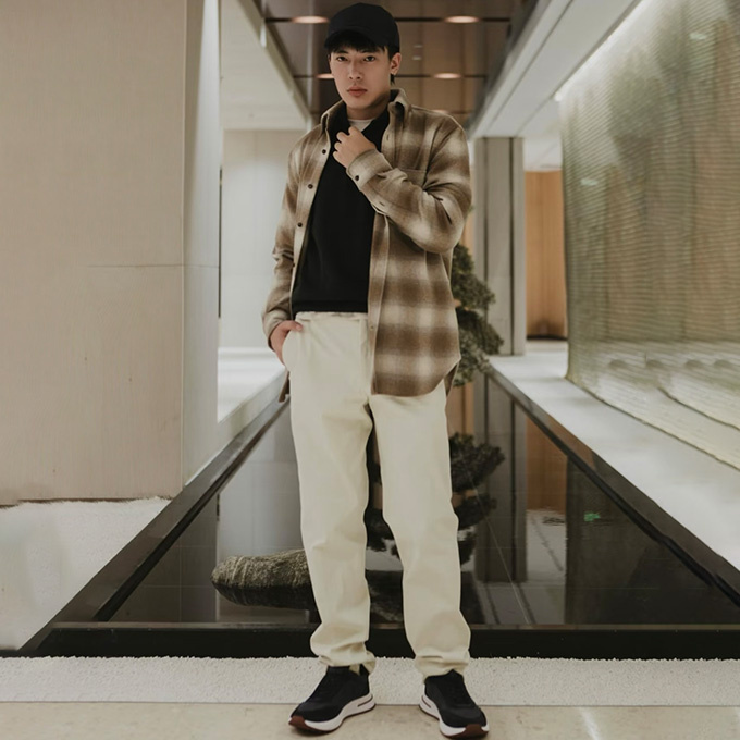 loro piana plaid flannel shirt